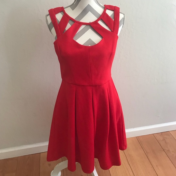 betsey johnson red dress